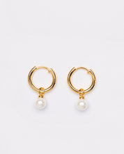 Aura Mini Pearl Hoops