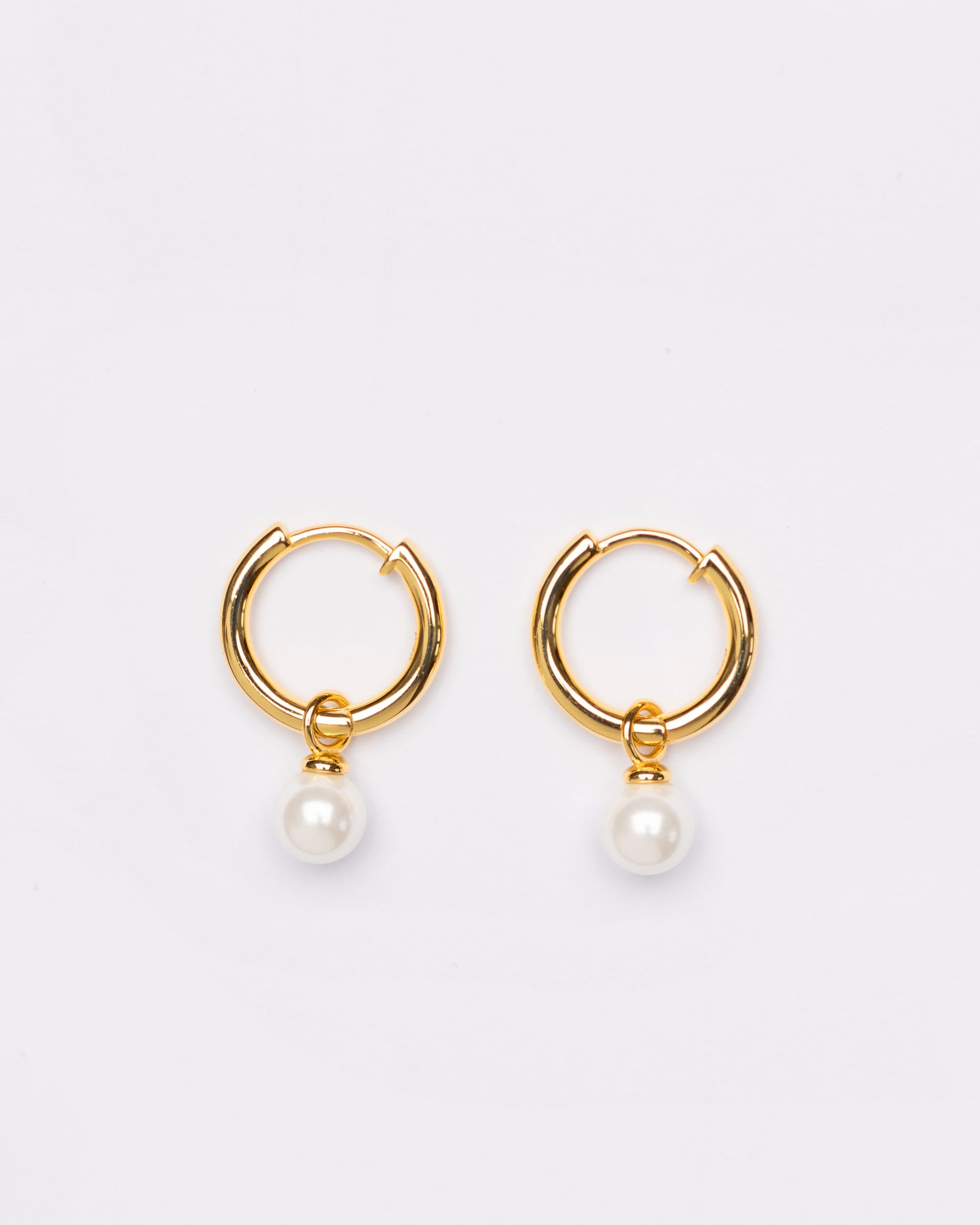 Aura Mini Pearl Hoops
