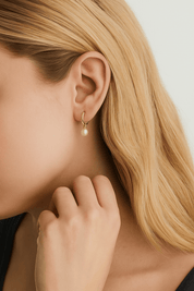 Aura Mini Pearl Hoops