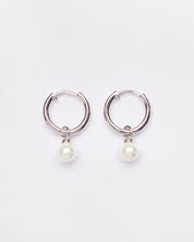 Aura Mini Pearl Hoops