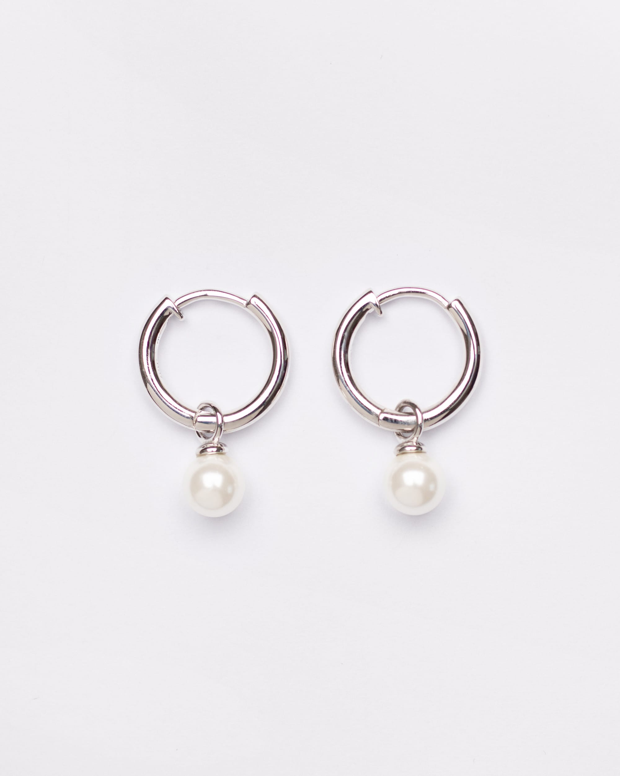 Aura Mini Pearl Hoops