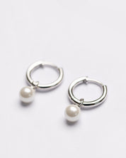 Aura Mini Pearl Hoops