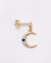 Celeste Moon & Star Drop Earrings