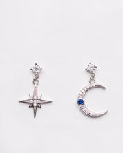 Celeste Moon & Star Drop Earrings