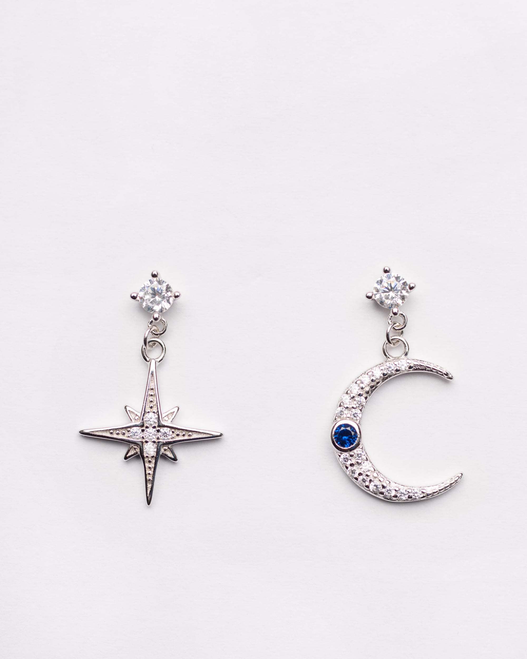 Celeste Moon & Star Drop Earrings