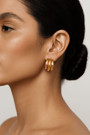 Contour Ribbed Hoops