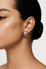 Contour Ribbed Hoops