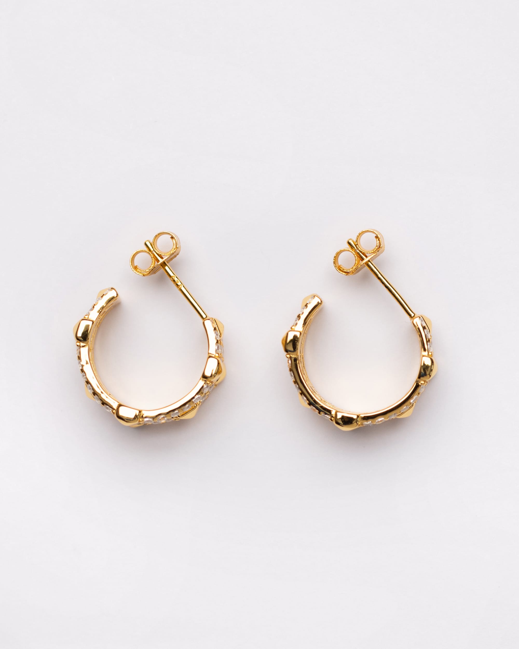 Edge Zircon Hoops