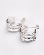 Edge Zircon Hoops