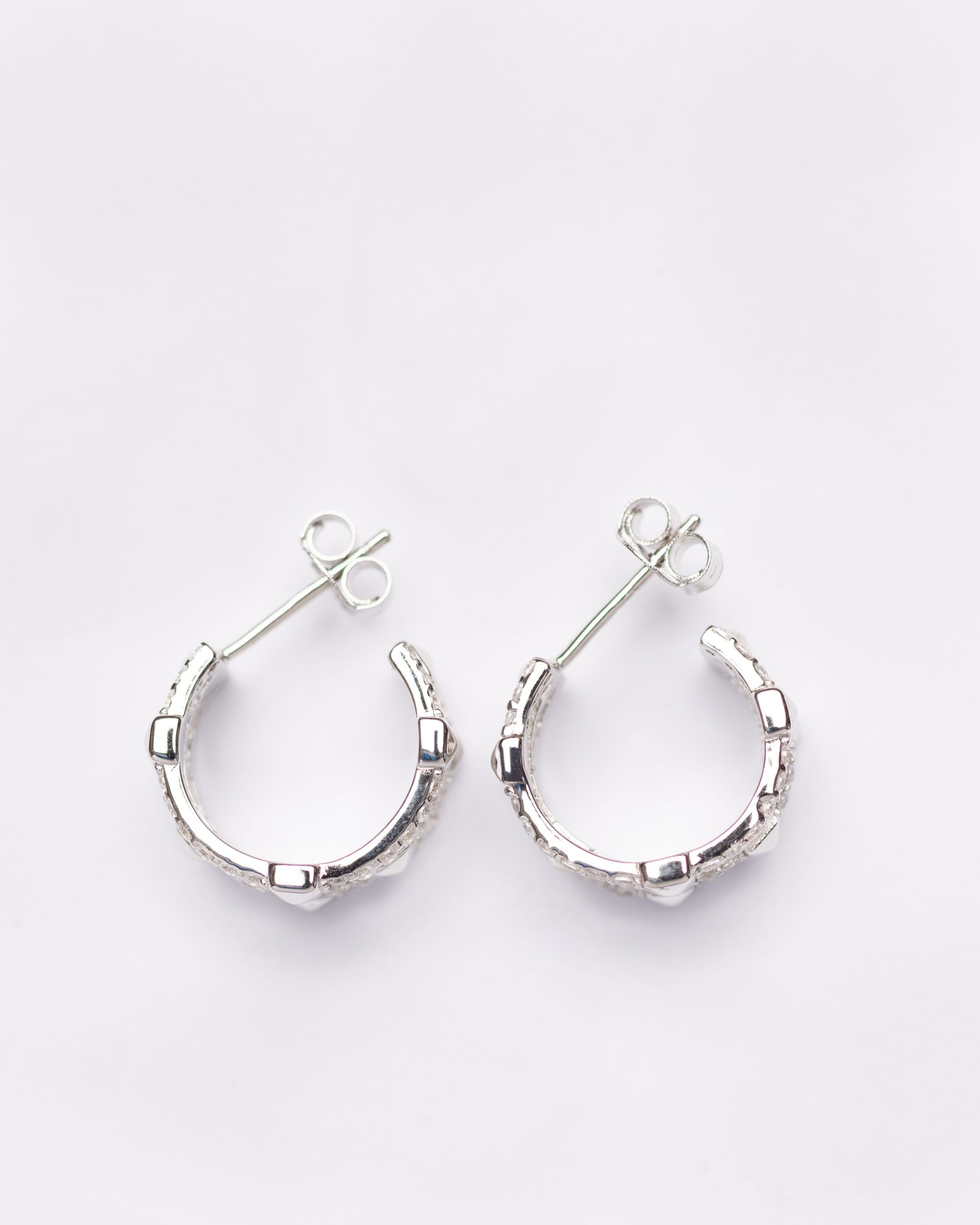 Edge Zircon Hoops