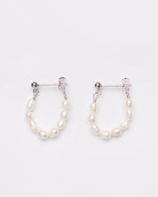 Pearl Dew Drop Hoops