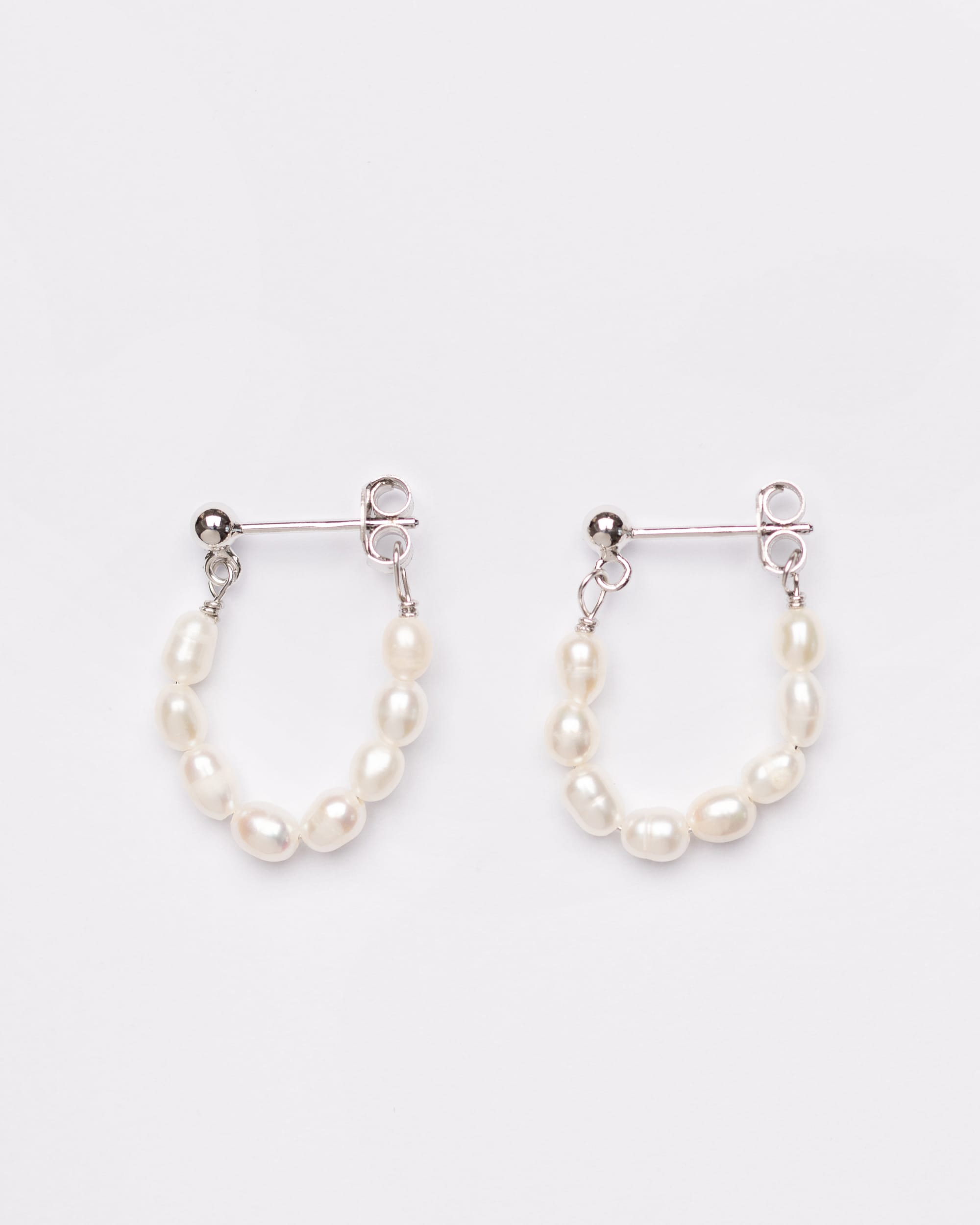 Pearl Dew Drop Hoops