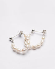 Pearl Dew Drop Hoops