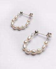 Pearl Dew Drop Hoops