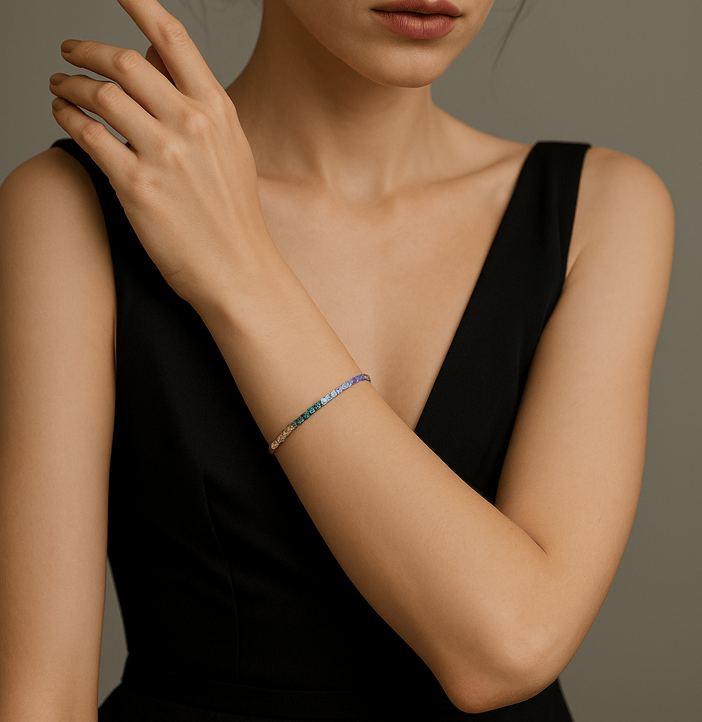 Rainbow Tennis Bracelet