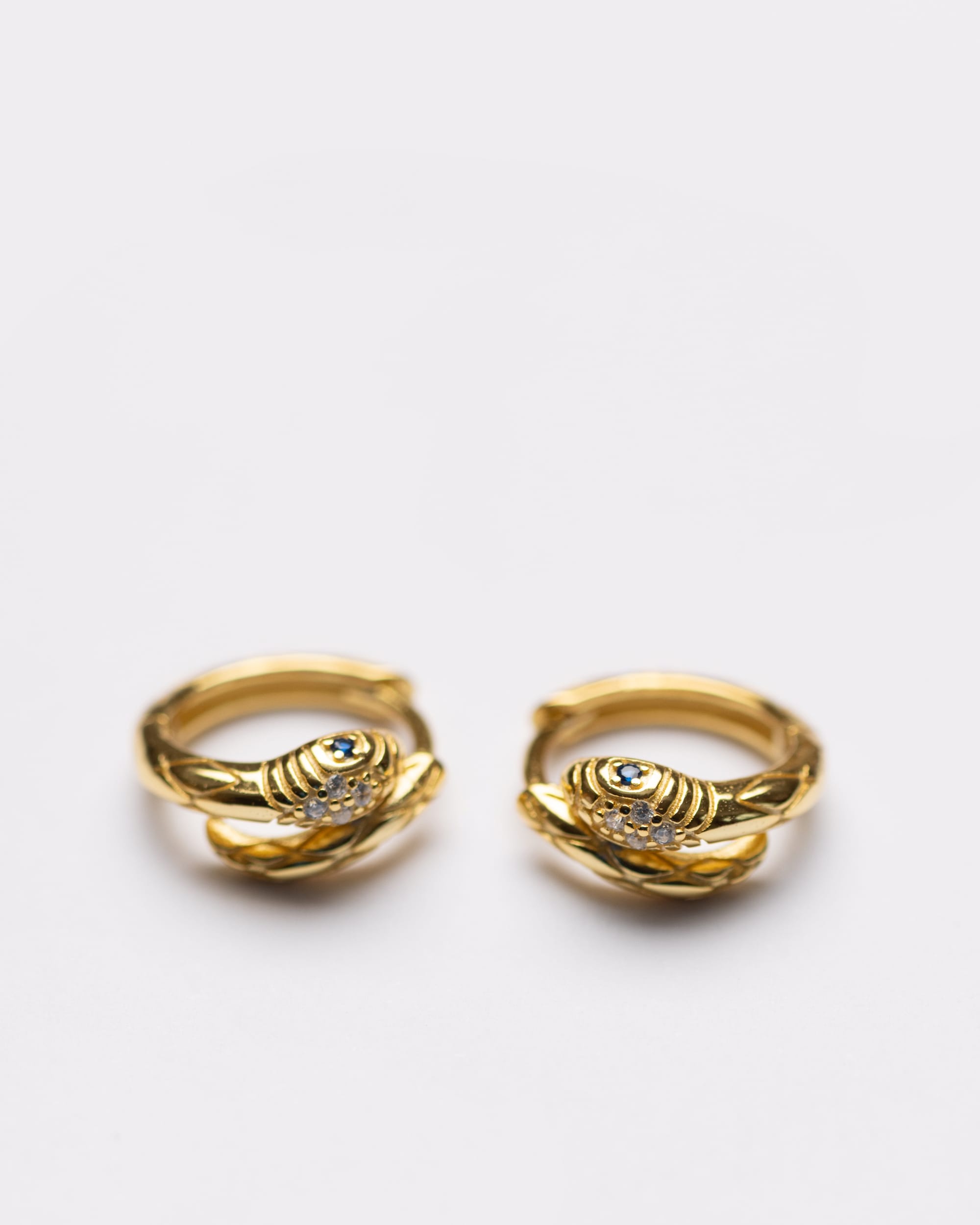 Sculpted Serpentine Hoops