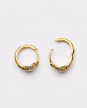 Sculpted Serpentine Hoops