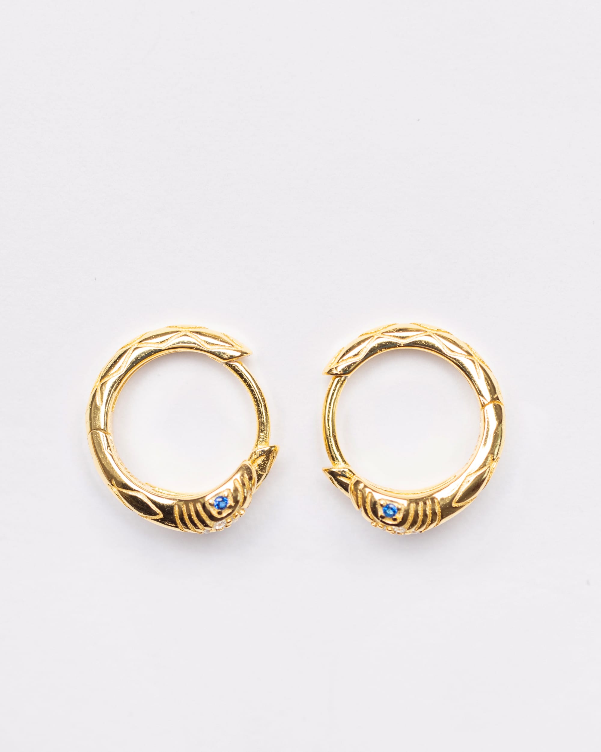 Sculpted Serpentine Hoops