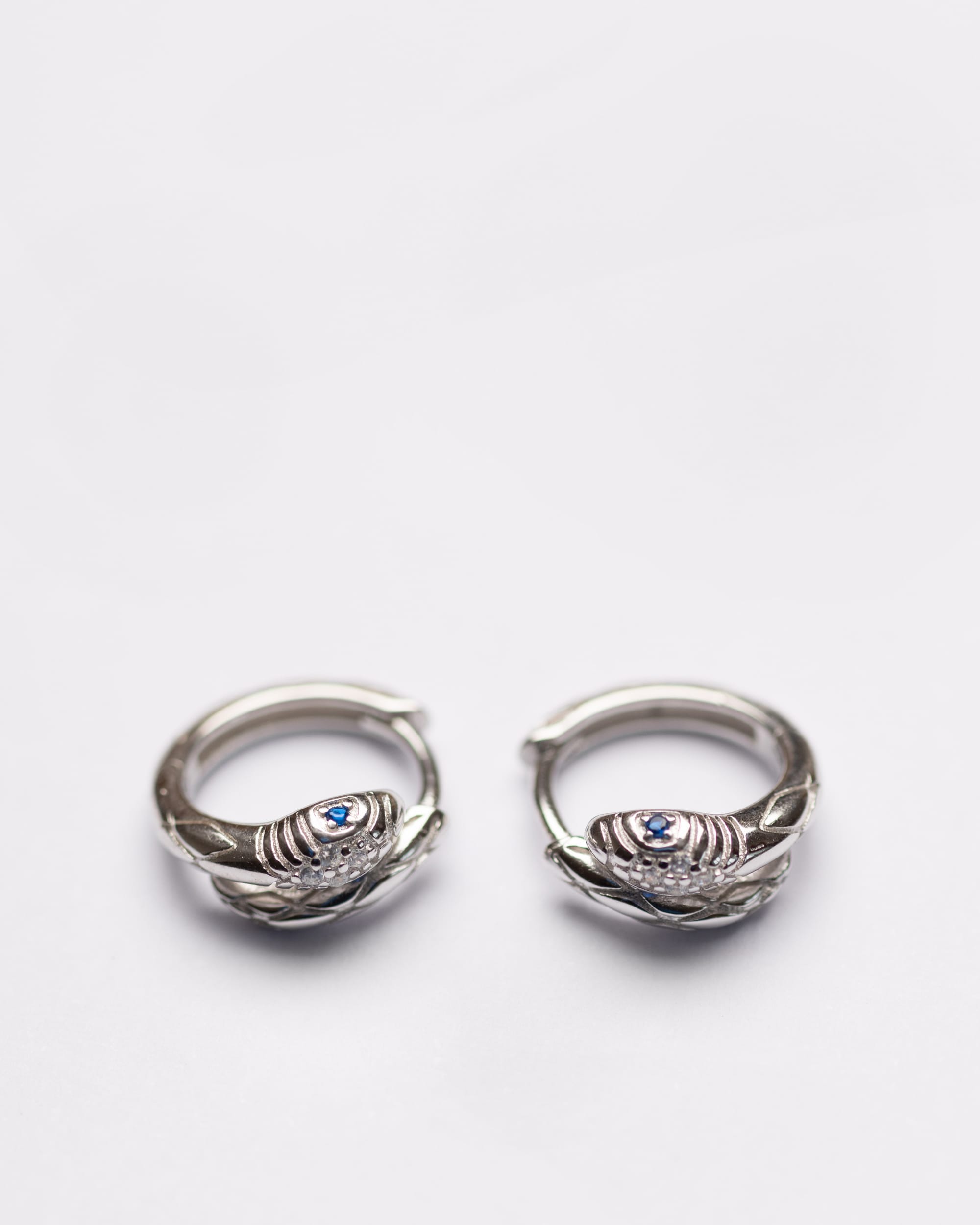 Sculpted Serpentine Hoops