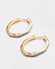 Capri Stripe Huggies - Sea Green Enamel