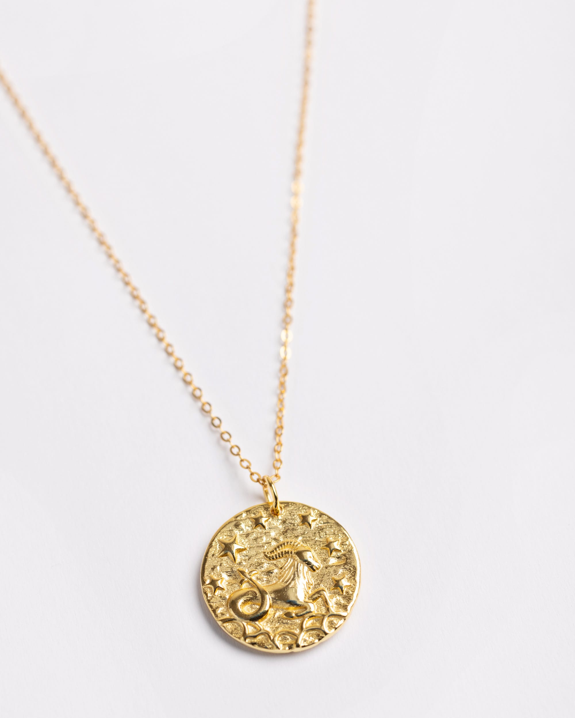 Capricorn Baroque Pendant Necklace