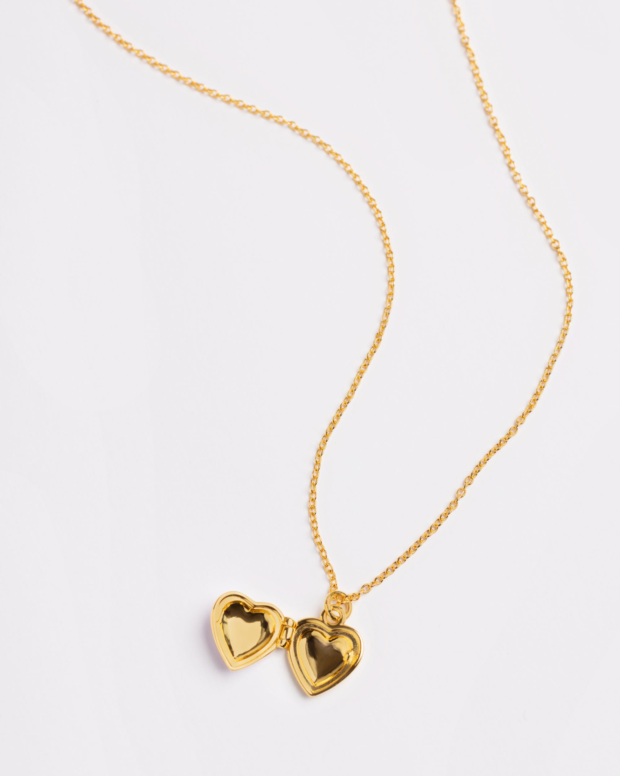The Green Enamel Heart Locket Necklace