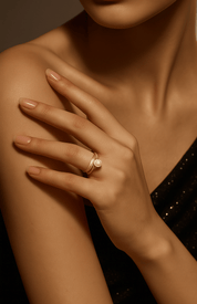 The Halo Pearl Ring