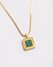 The Malachite Square Necklace
