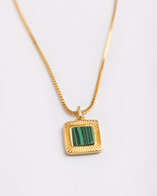 The Malachite Square Necklace