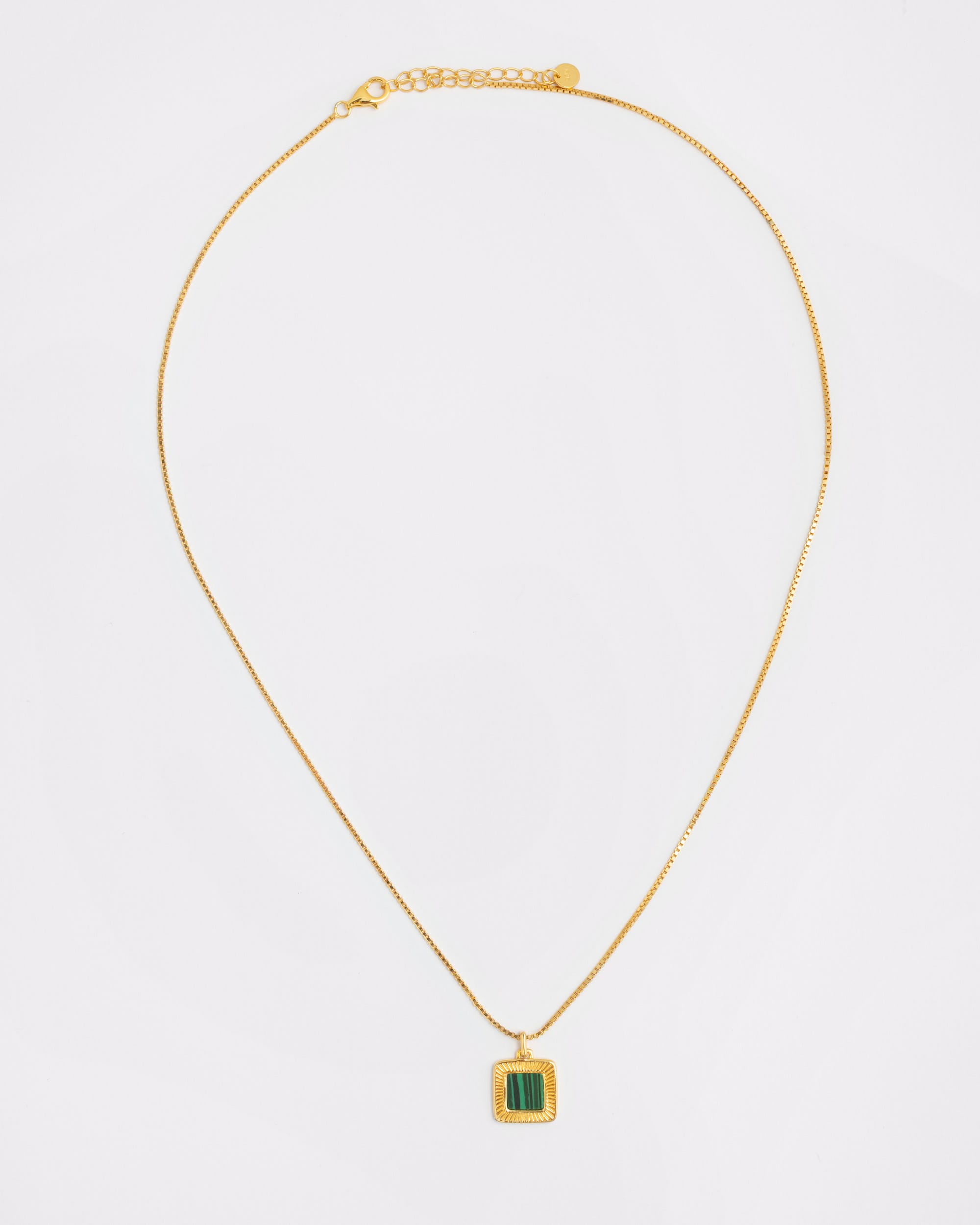 The Malachite Square Necklace