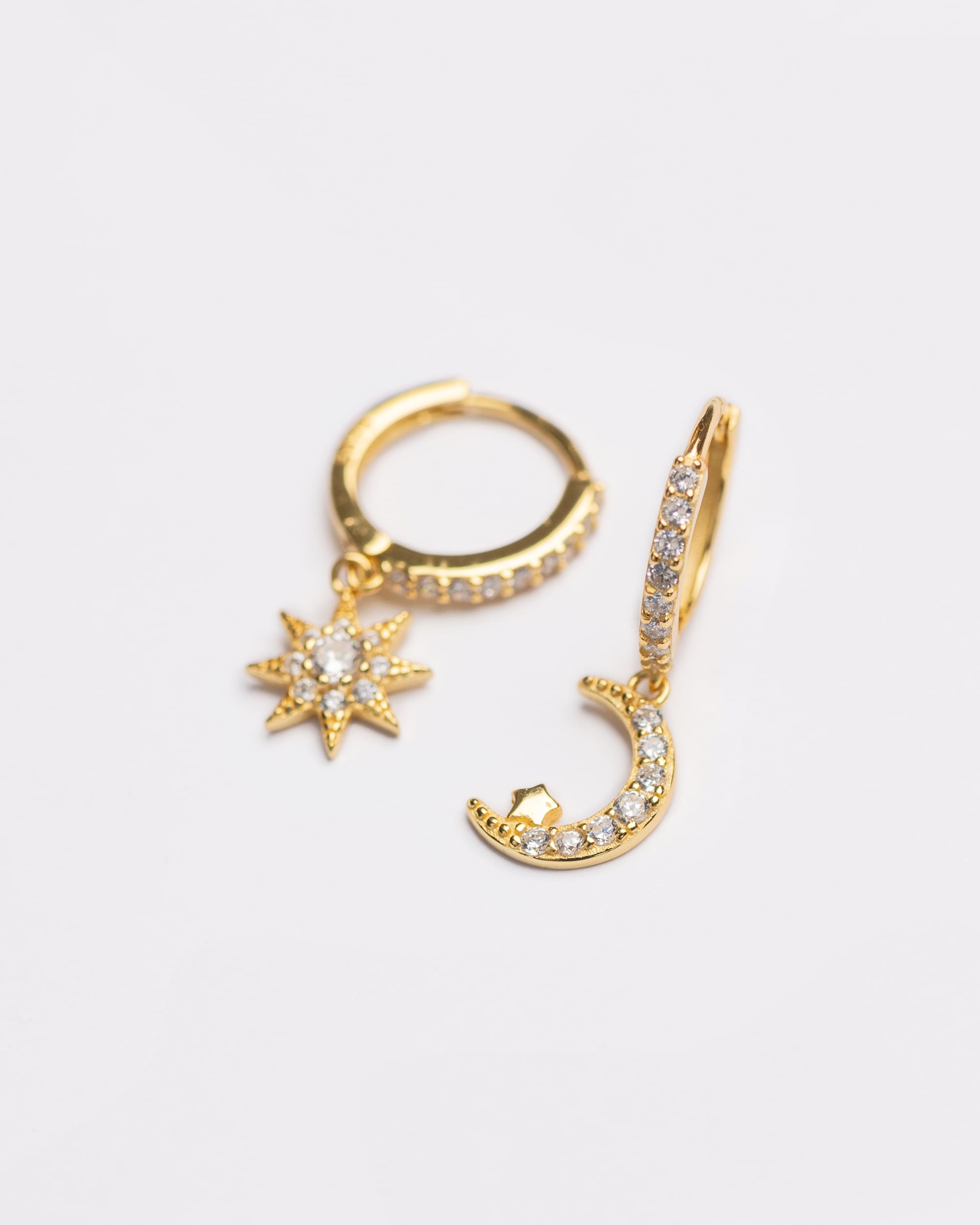 Moon & Star Hoops