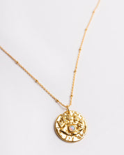 The Moonstone Eye Coin Necklace