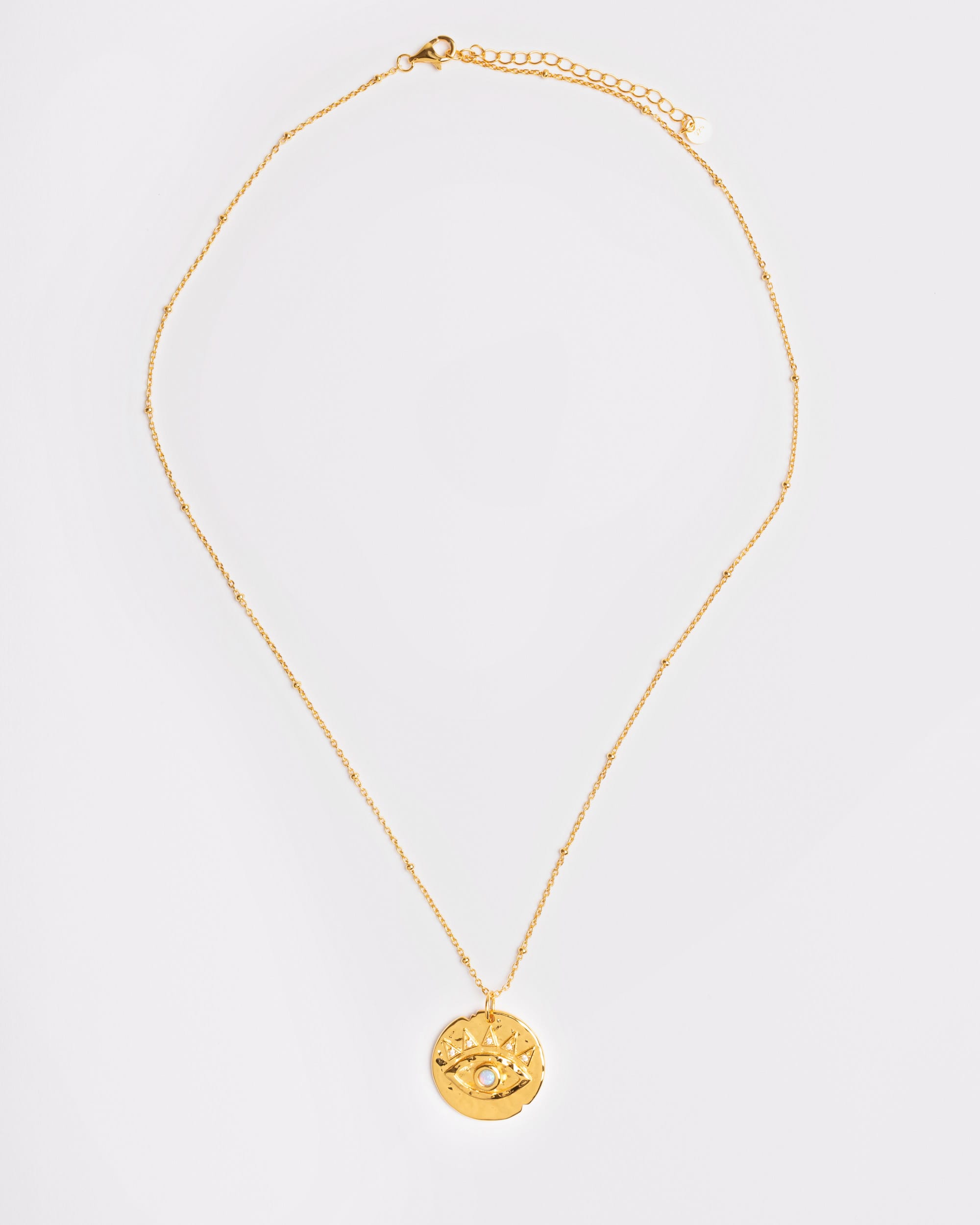 The Moonstone Eye Coin Necklace