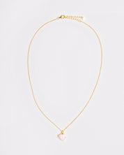 The Pink Enamel Heart Locket Necklace