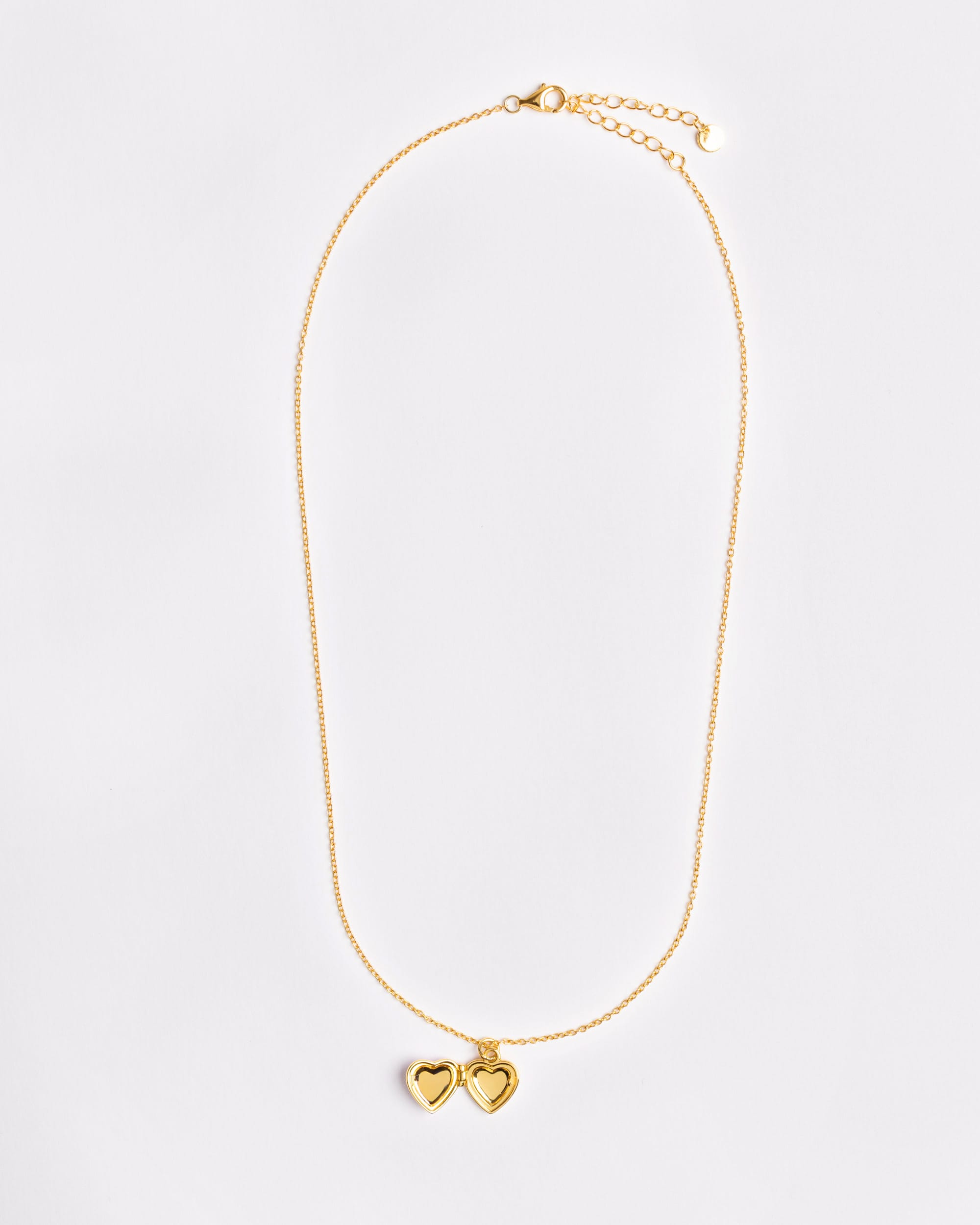 The Red Enamel Heart Locket Necklace