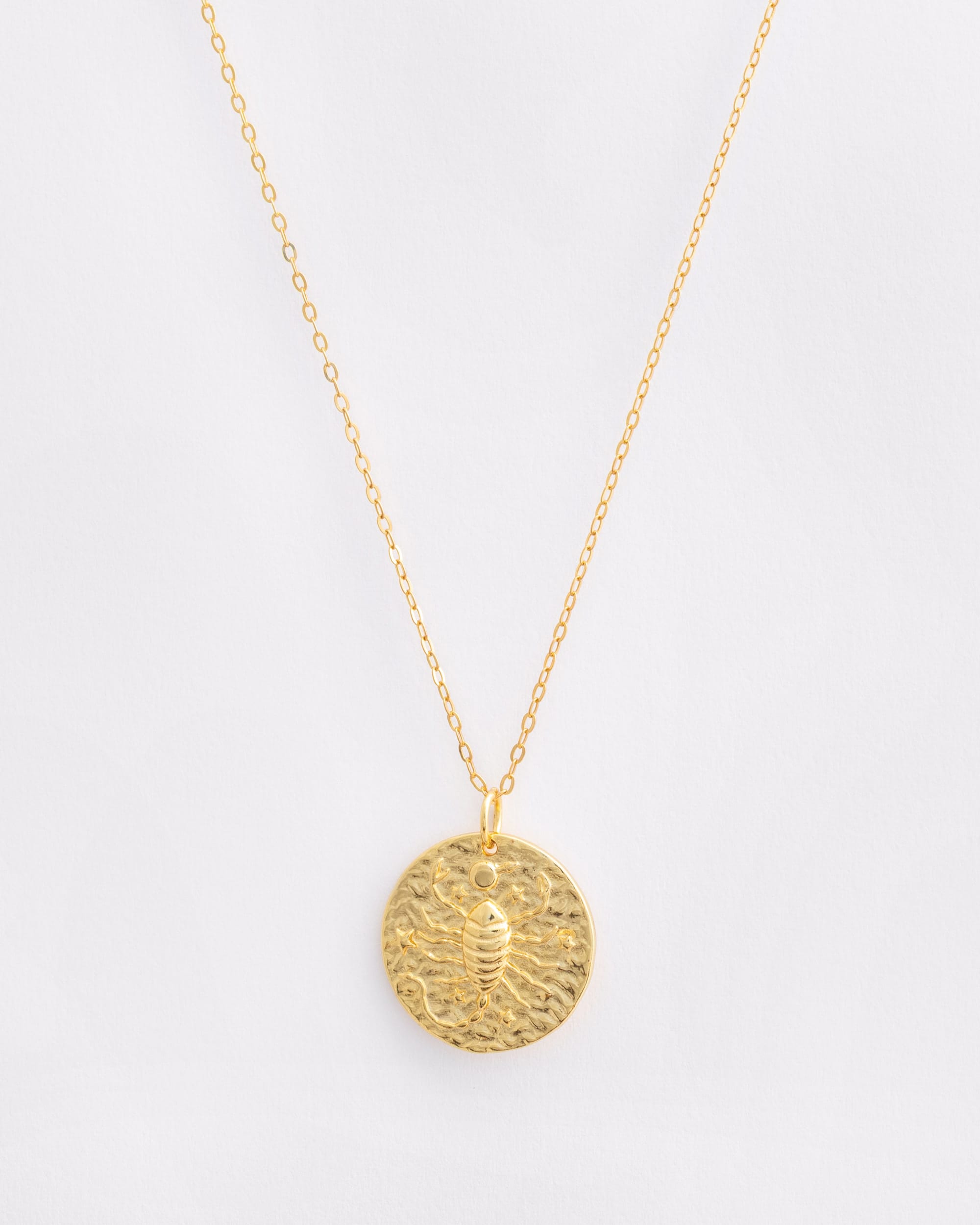 Scorpio Baroque Pendant Necklace